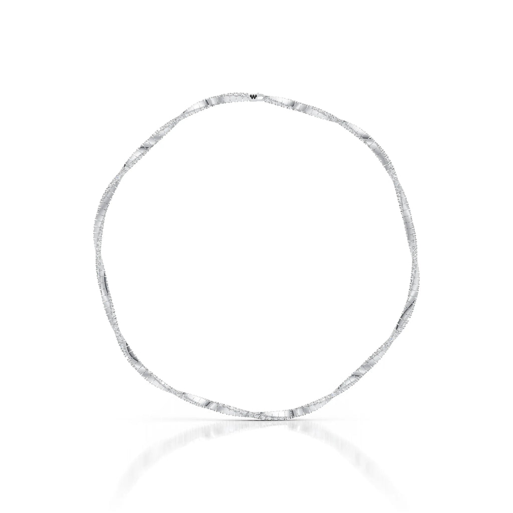 Sculpted Diamond Bar Chain