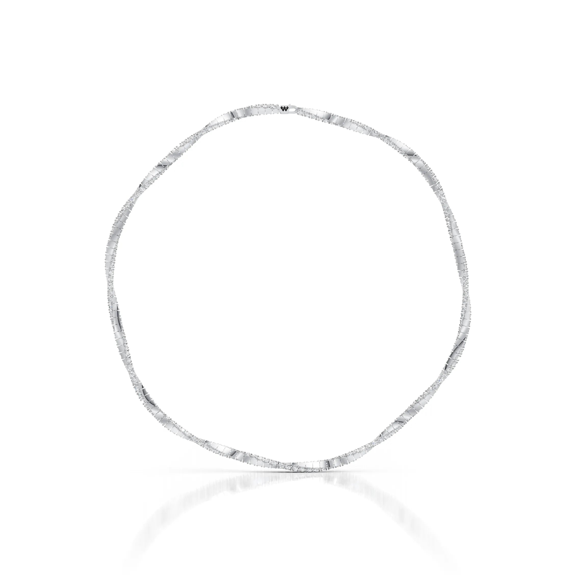 Sculpted Diamond Bar Chain