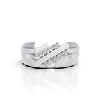 Crossline Diamond Band