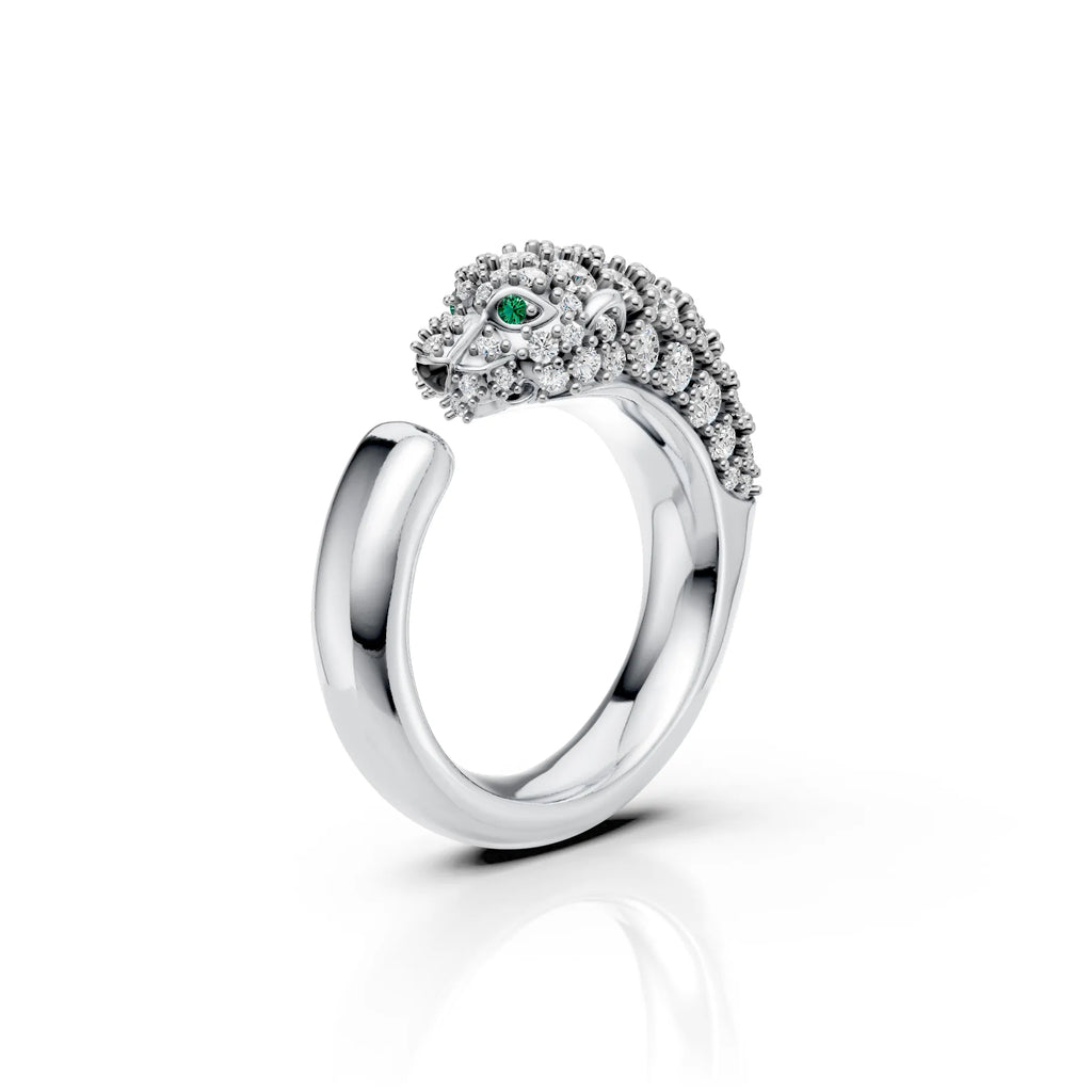 Diamond Leopard Luxe Ring
