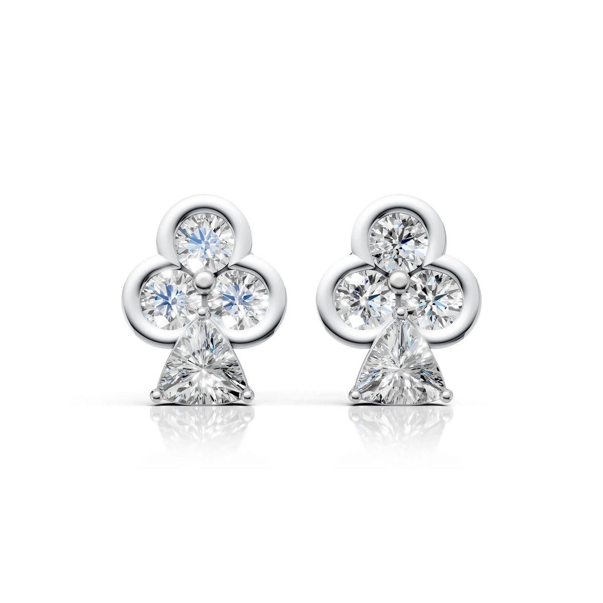 Trinity Trillion Earrings (1 Pair)