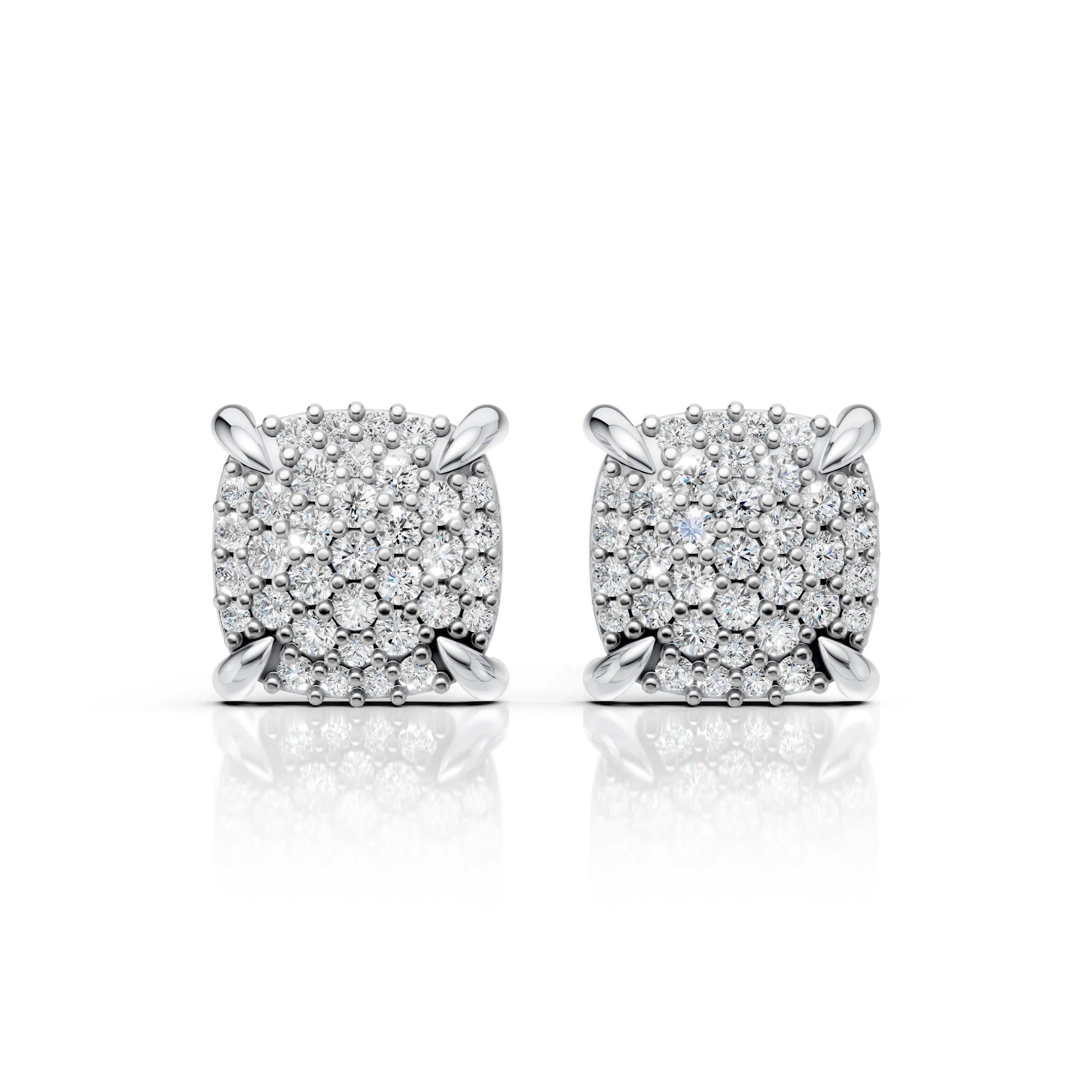 Cluster Diamond Earrings