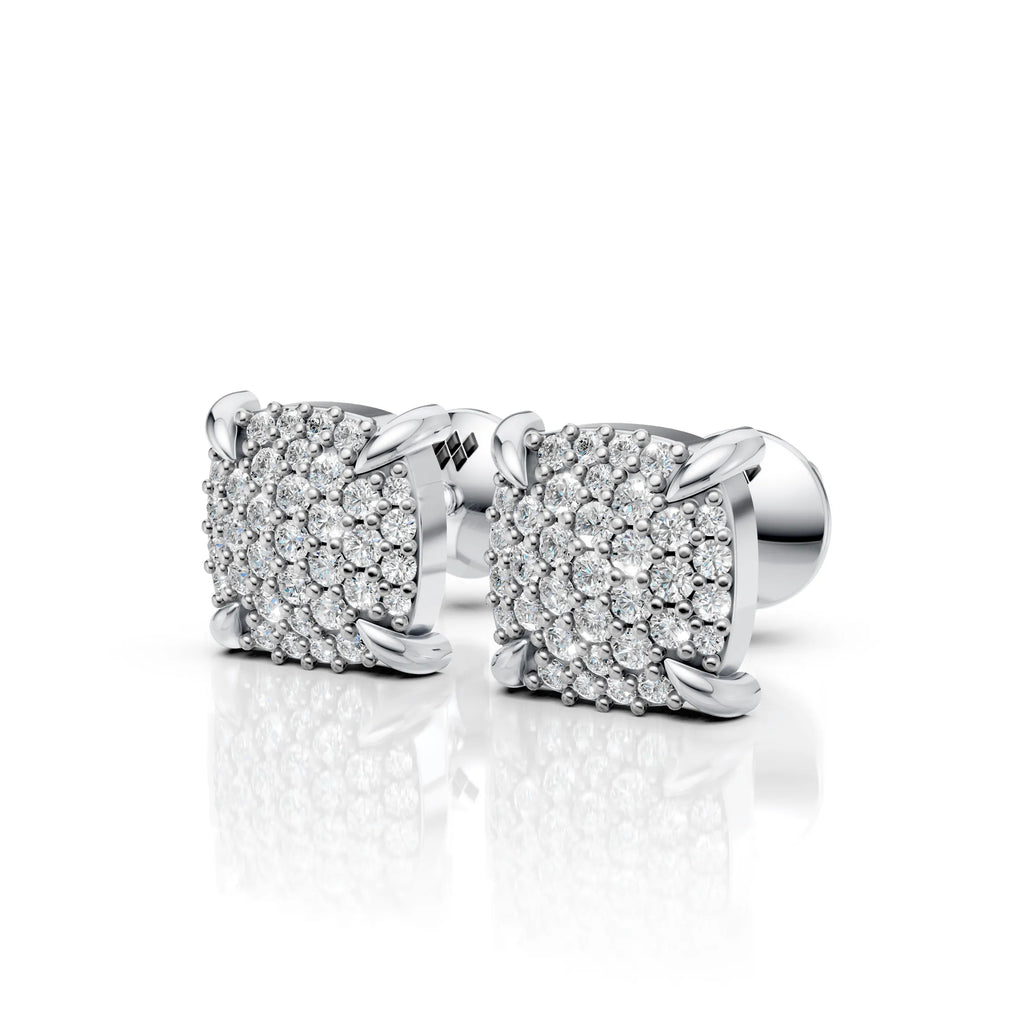 Cluster Diamond Earrings