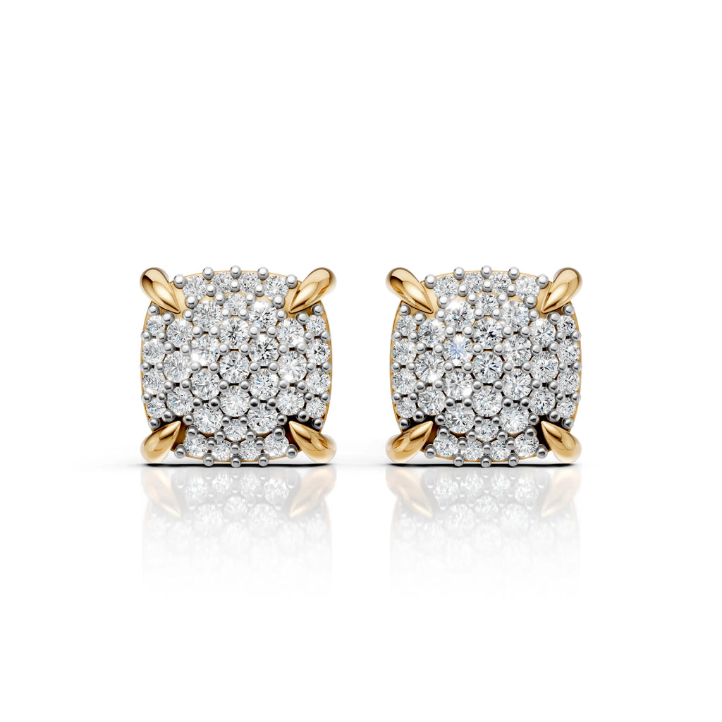 Cluster Diamond Earrings