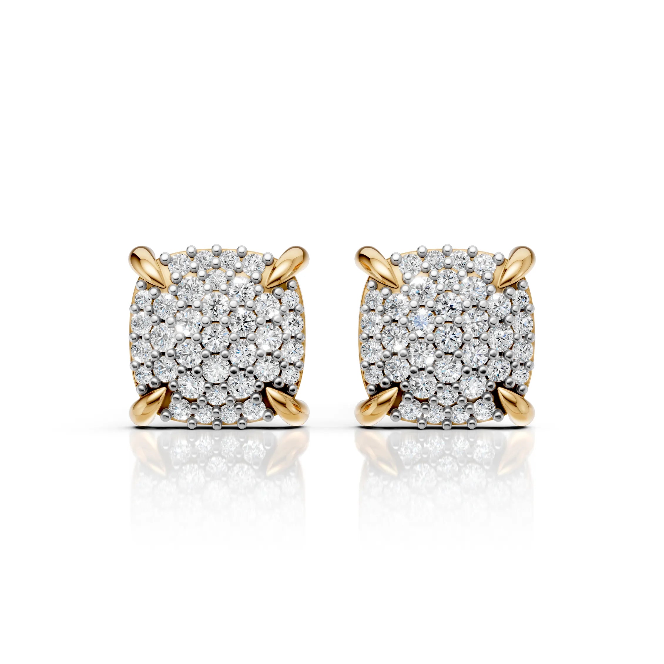Cluster Diamond Earrings