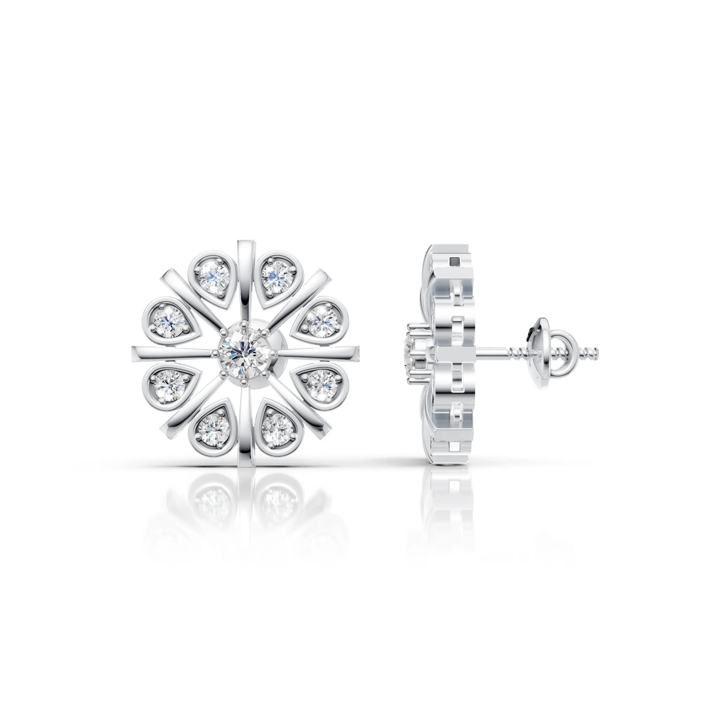 Diamond Bloom Studs