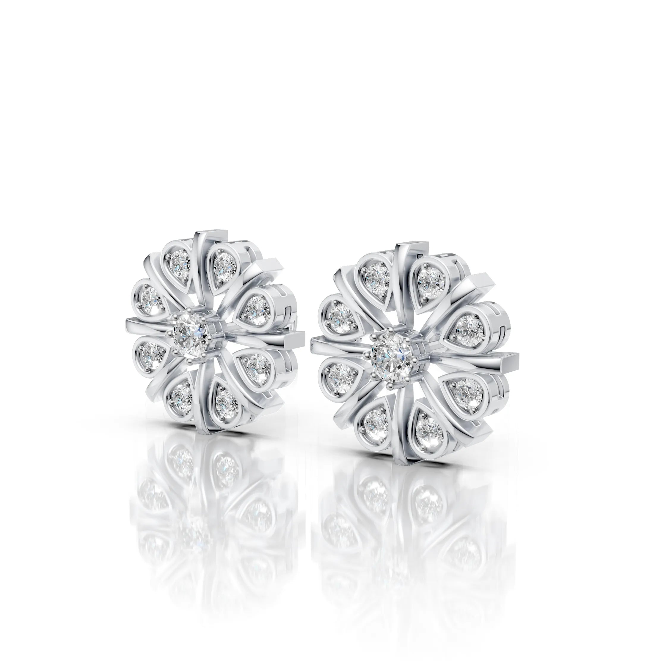 Diamond Bloom Studs