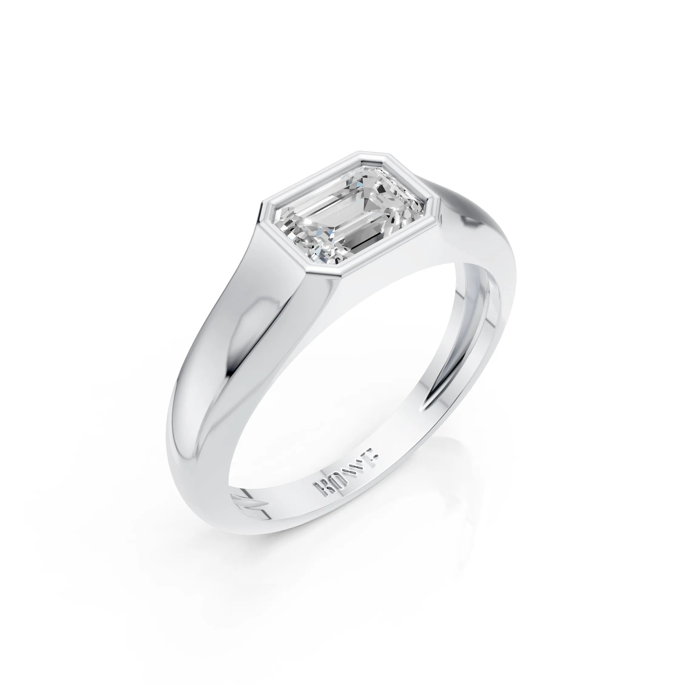Emerald Cut Solitaire Ring