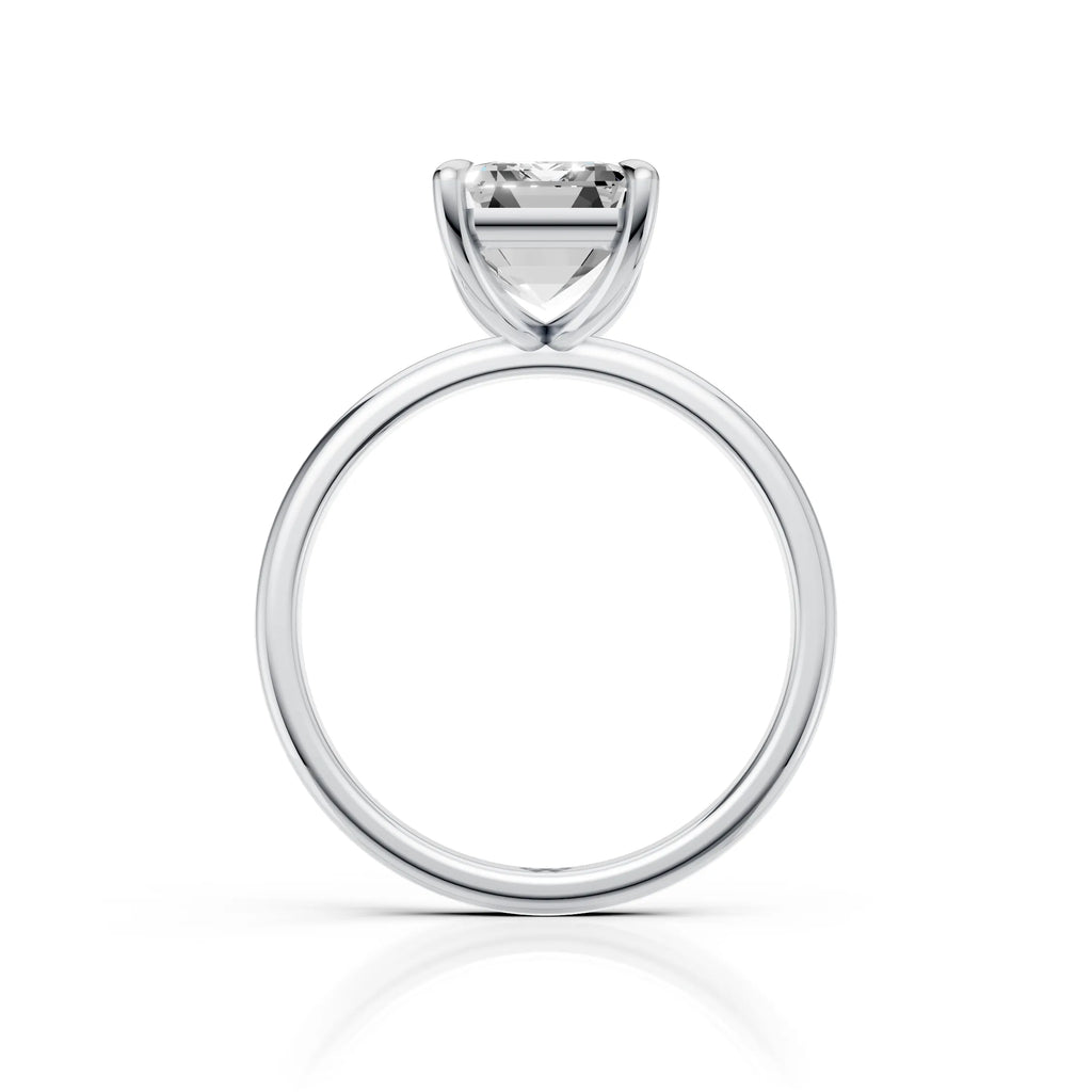 Emerald Cut Solitaire Diamond Ring