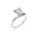 Emerald Cut Solitaire Diamond Ring