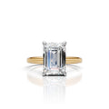 Emerald Cut Solitaire Diamond Ring