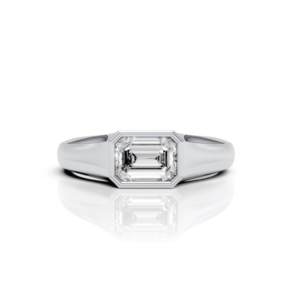 Emerald Cut Solitaire Ring