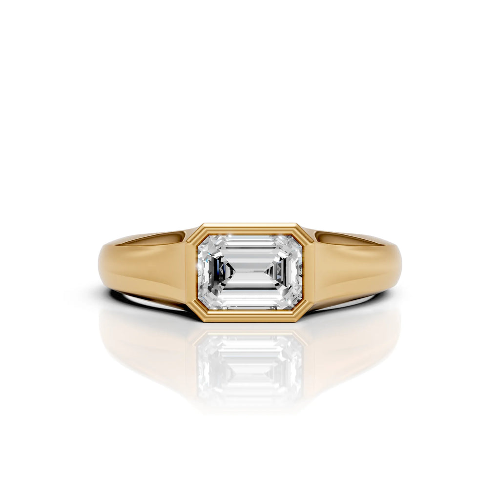 Emerald Cut Solitaire Ring