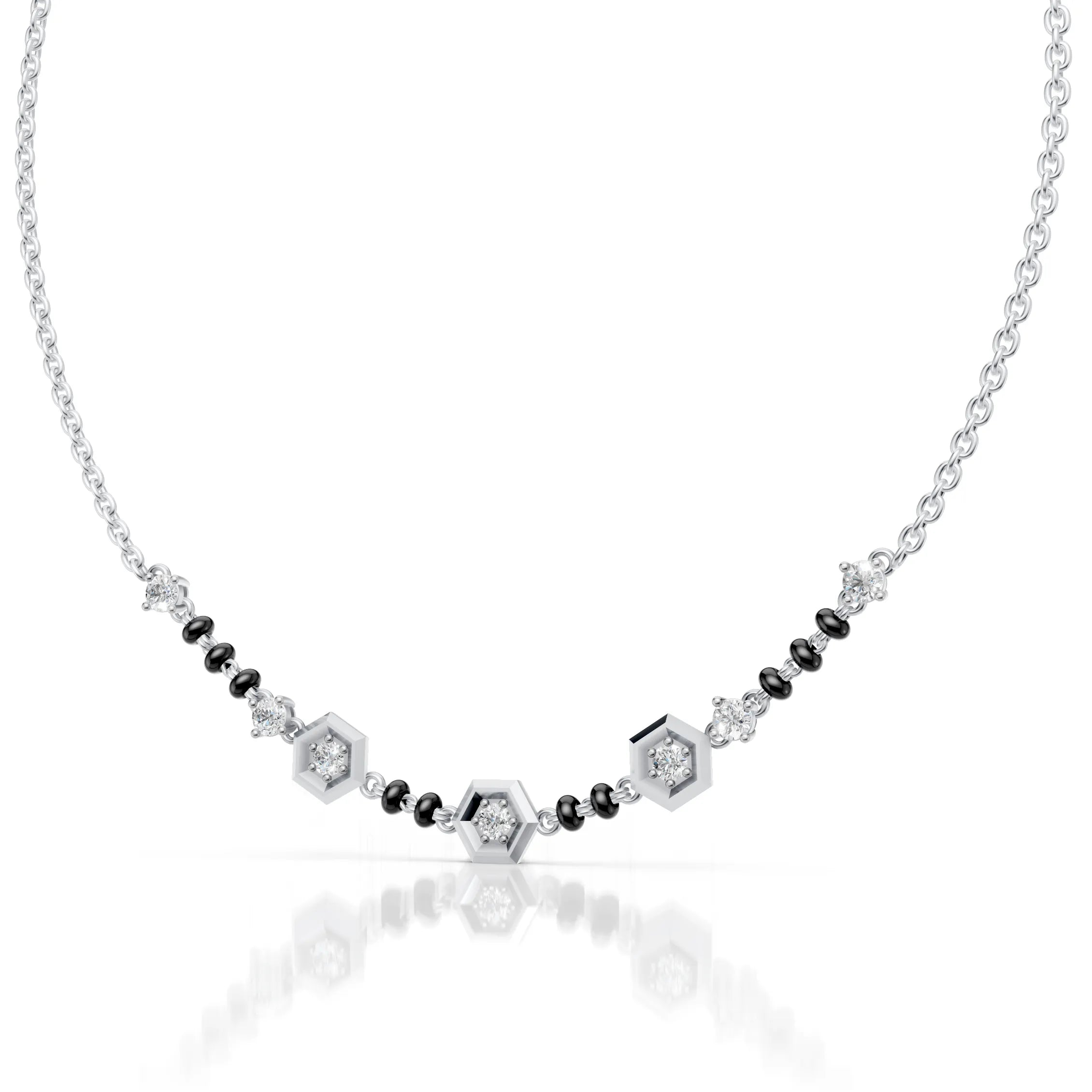 Hexa Diamond Mangalsutra