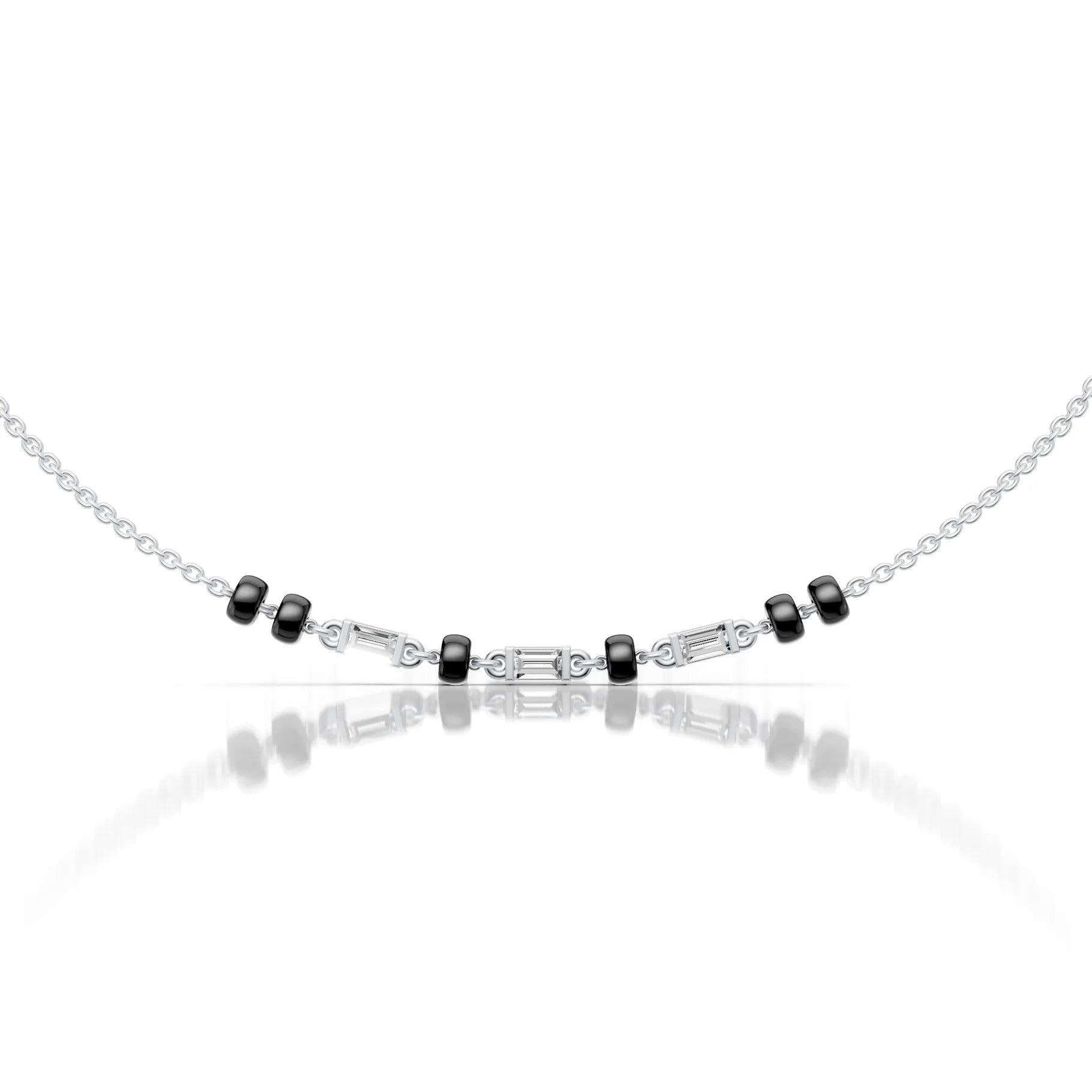Baguette Cut Mangalsutra
