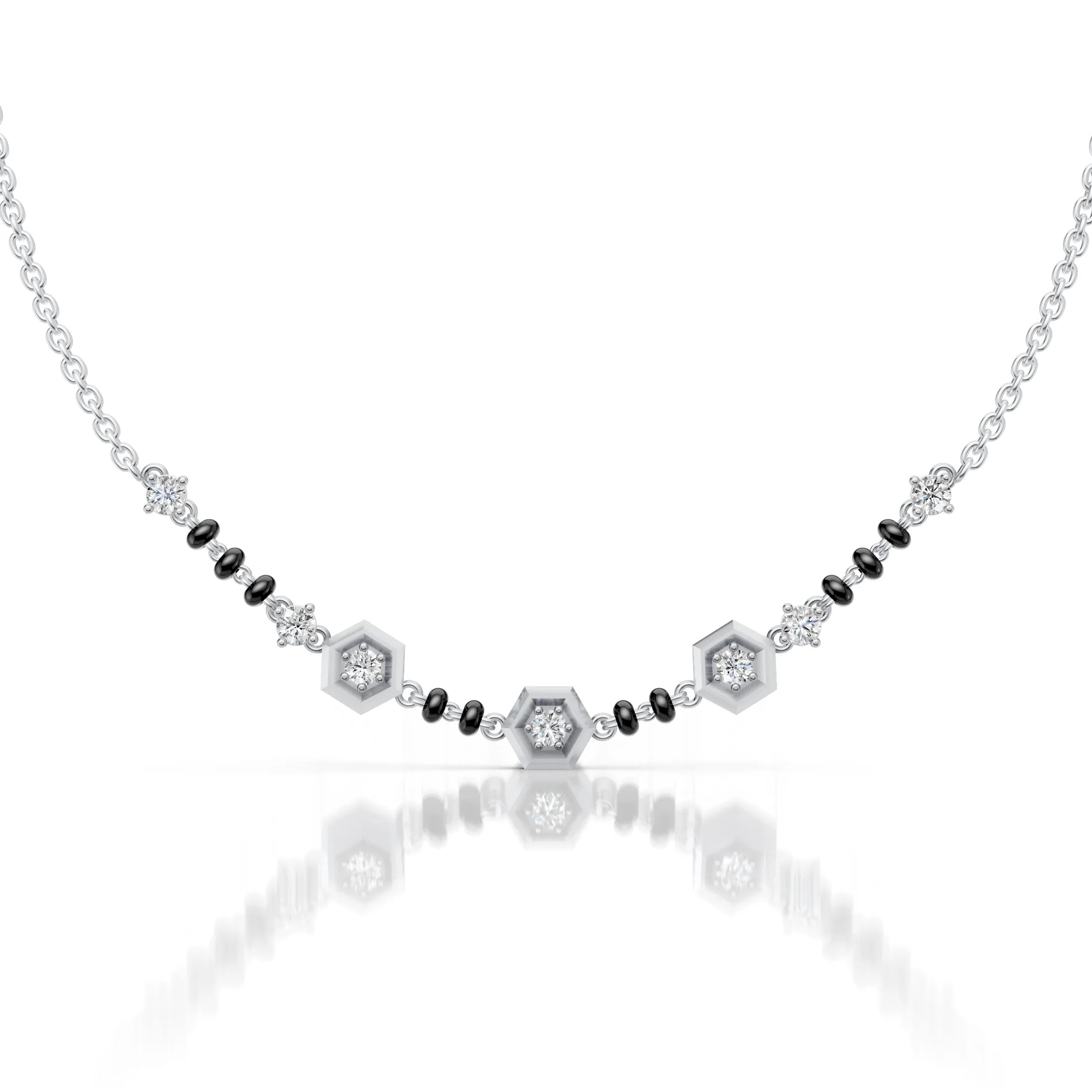 Hexa Diamond Mangalsutra