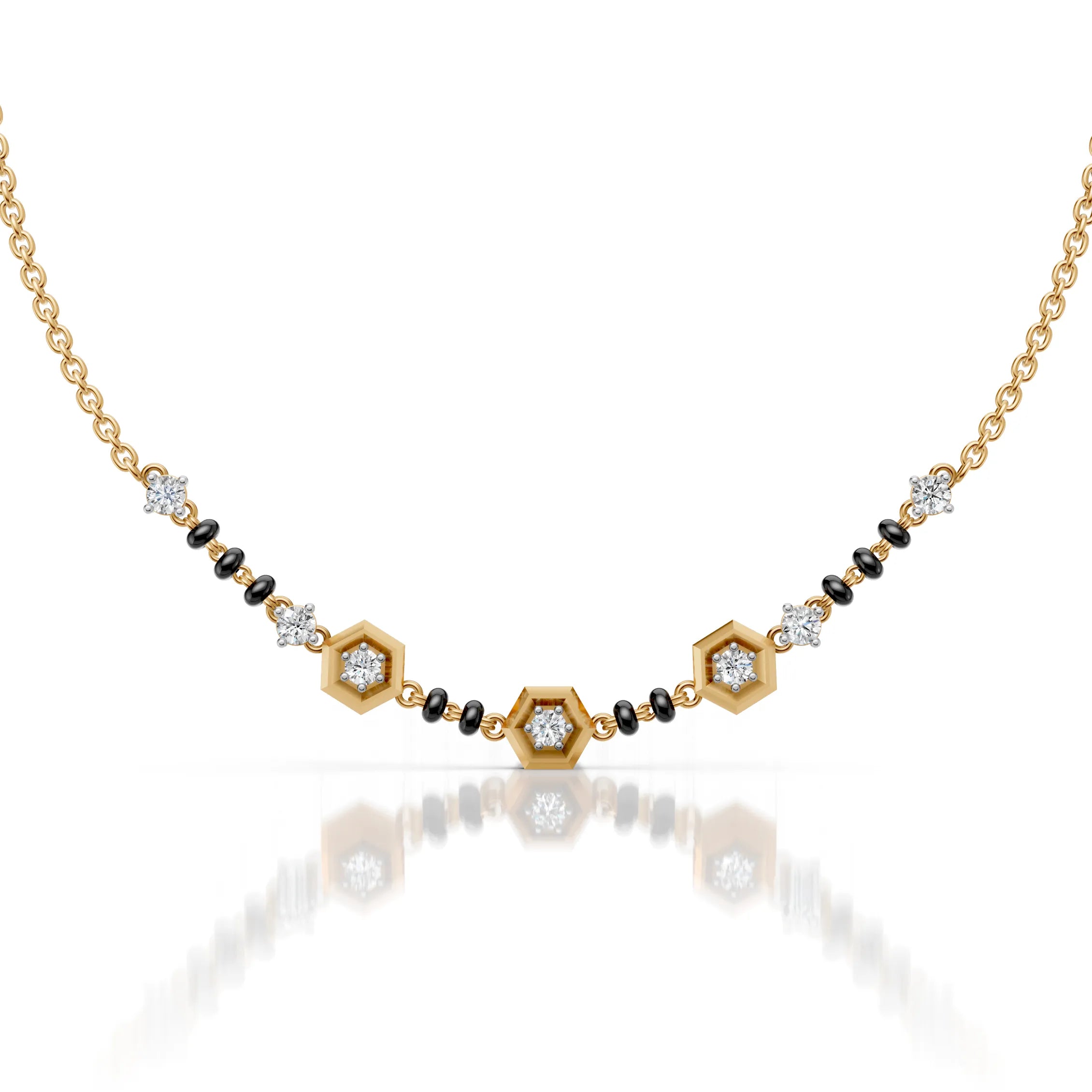 Hexa Diamond Mangalsutra