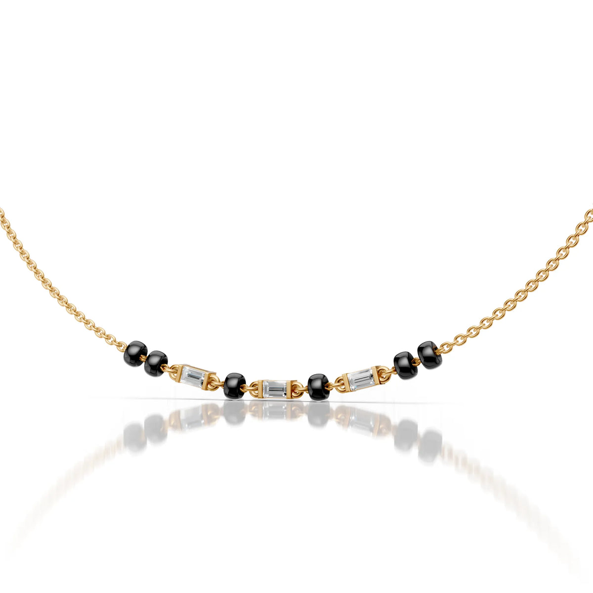 Baguette Cut Mangalsutra