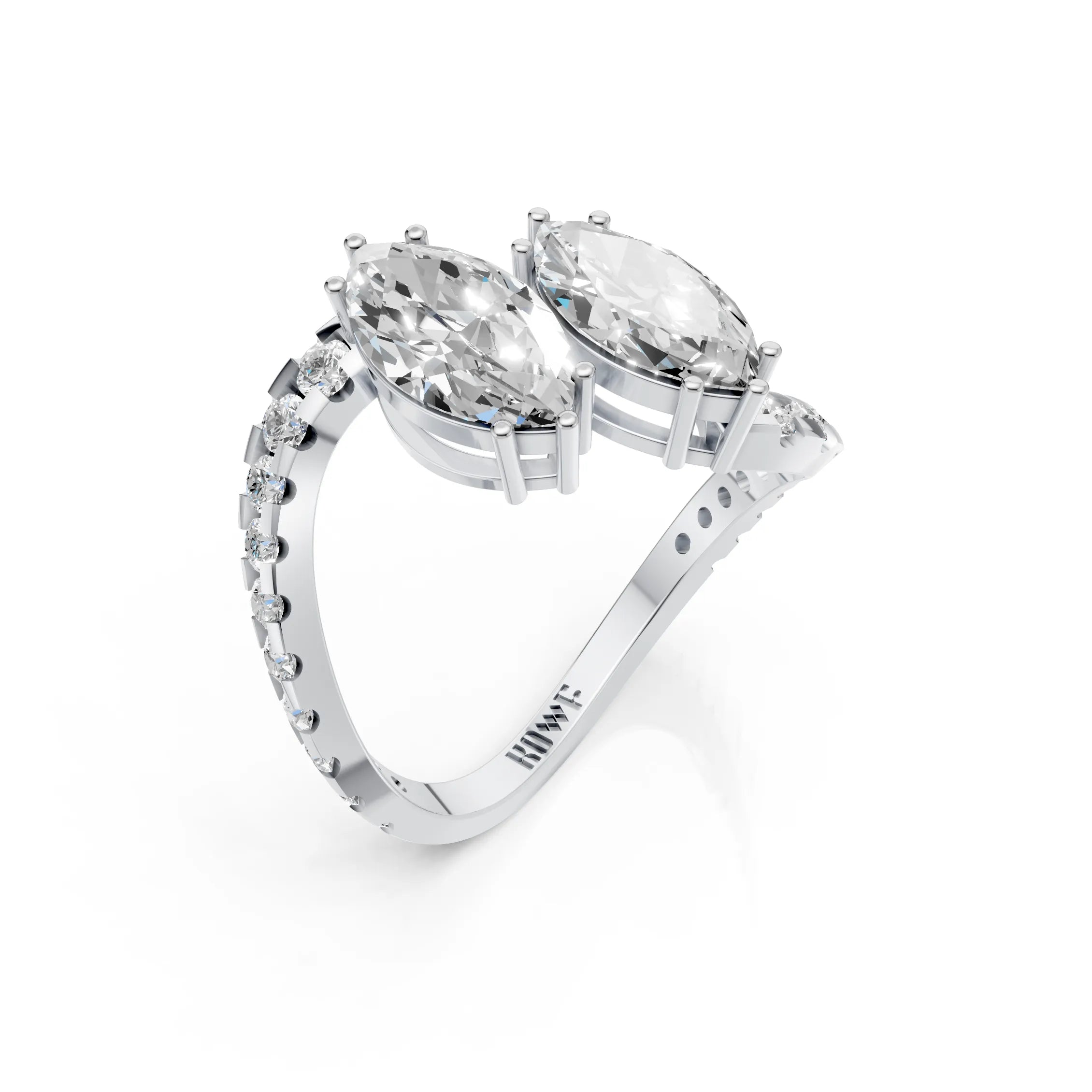 Marquise Twist Ring
