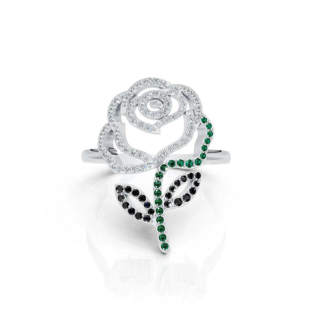 Multicolor Rose Ring