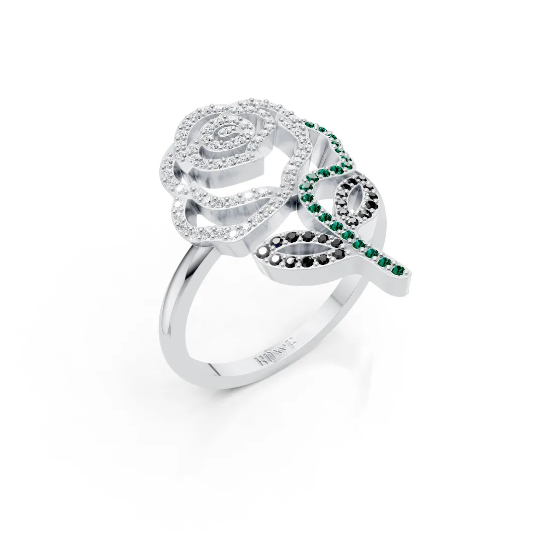 Multicolor Rose Ring