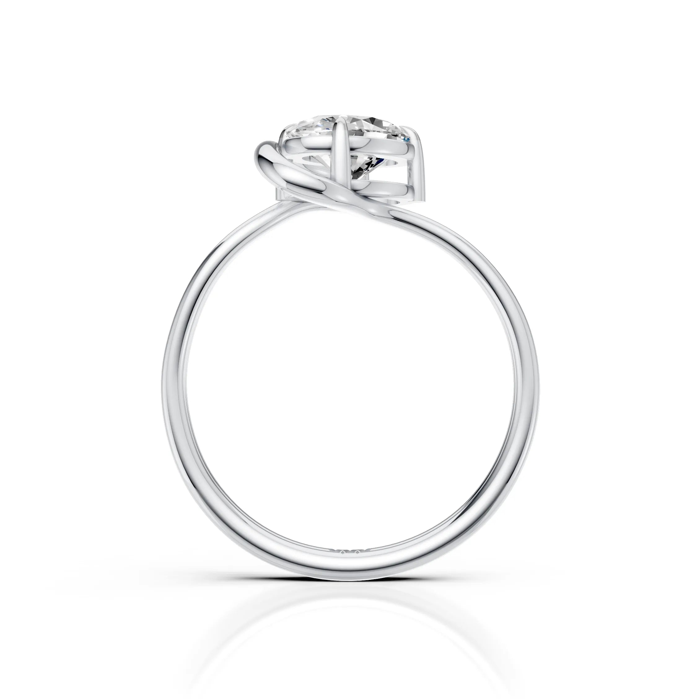 Oval Orbit Solitaire Ring