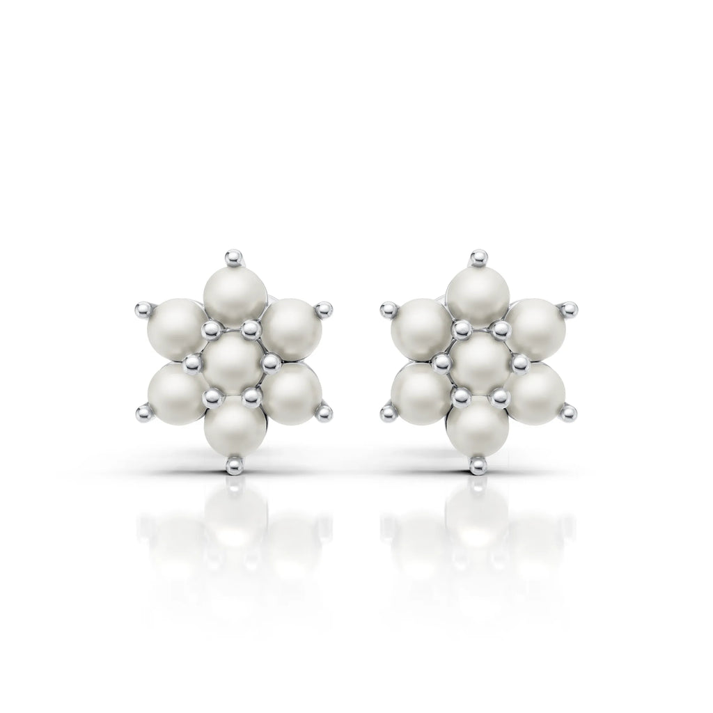 Pearl Cluster Earrings