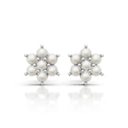 Pearl Cluster Earrings