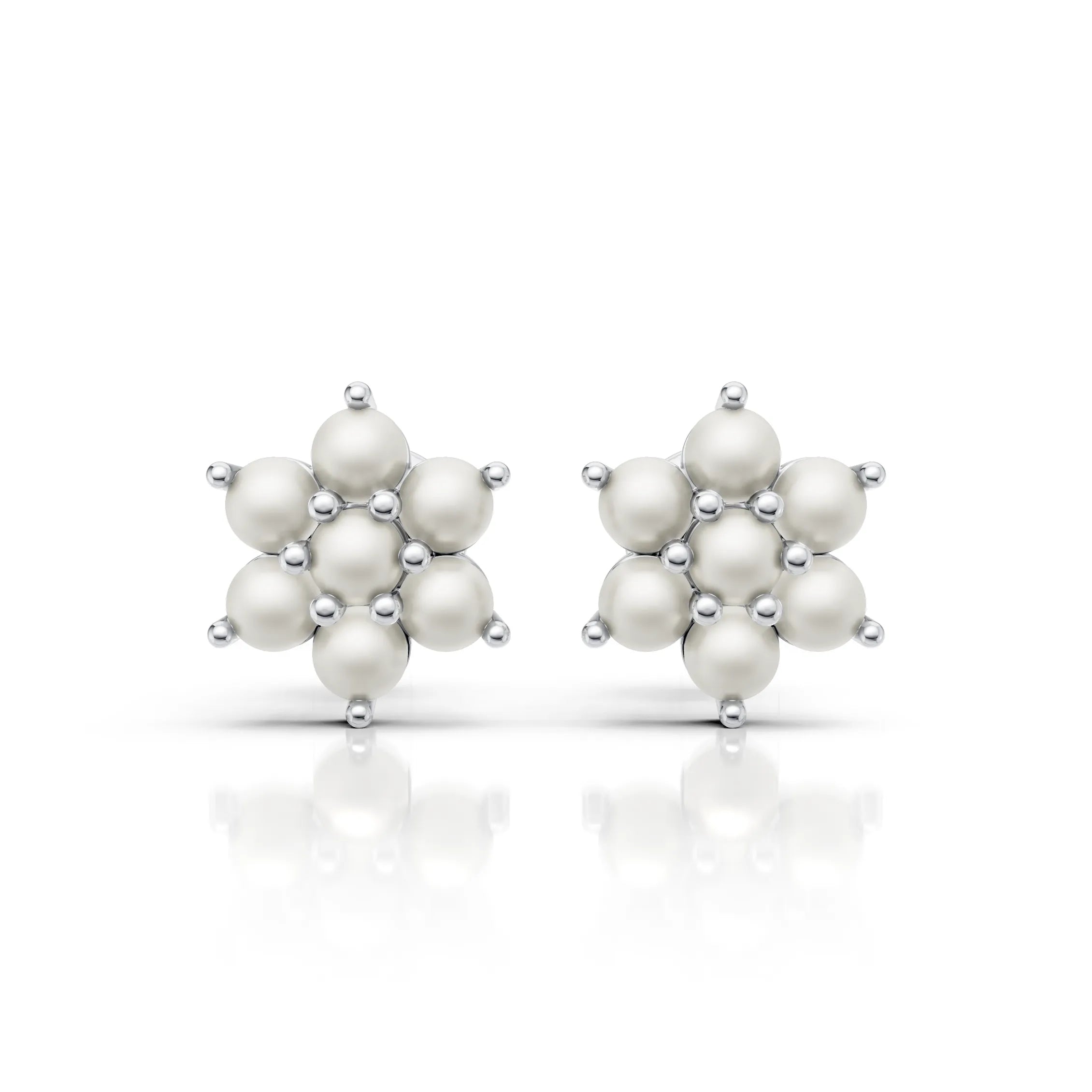 Pearl Cluster Earrings