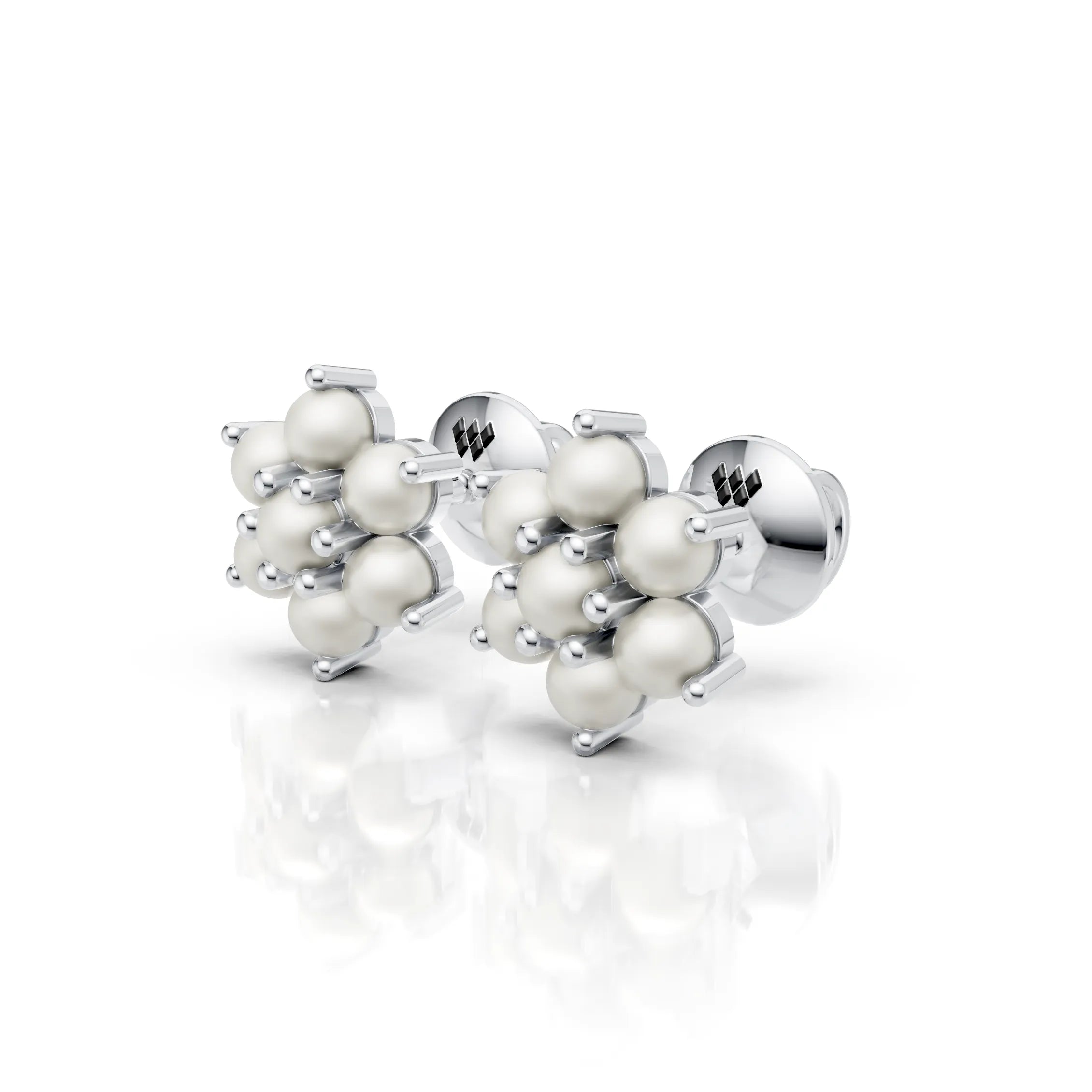 Pearl Cluster Earrings
