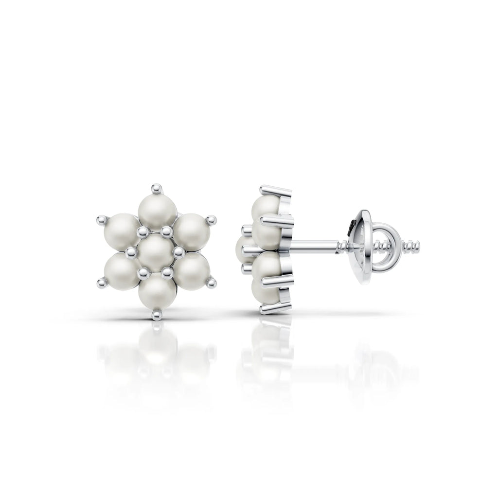 Pearl Cluster Earrings