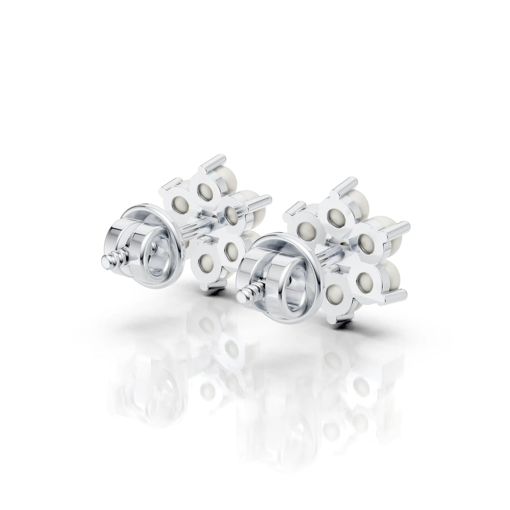 Pearl Cluster Earrings