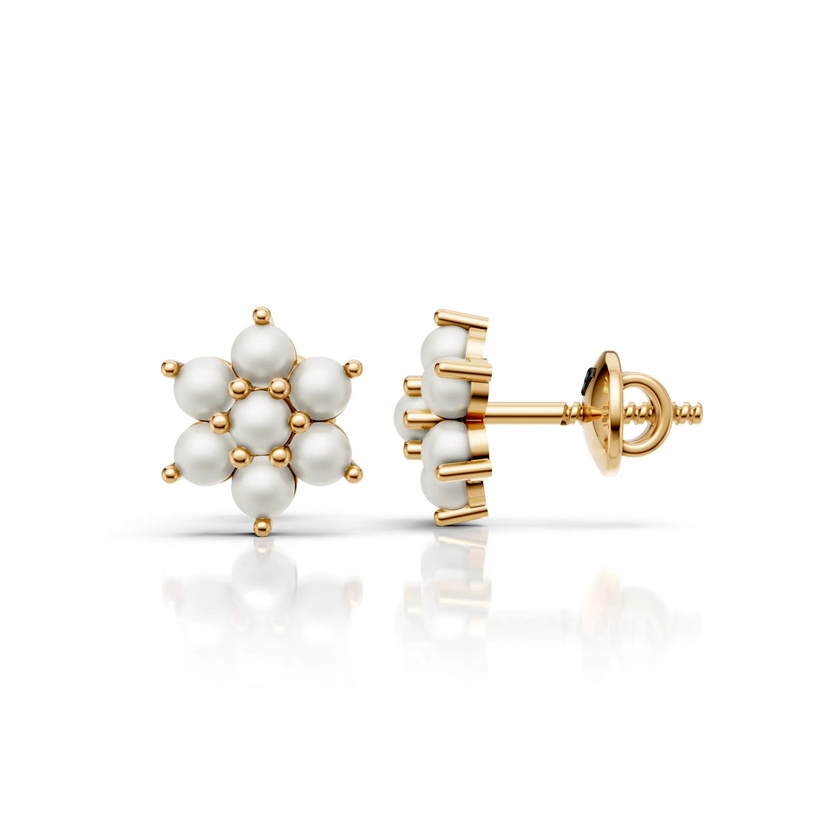 Pearl Cluster Earrings