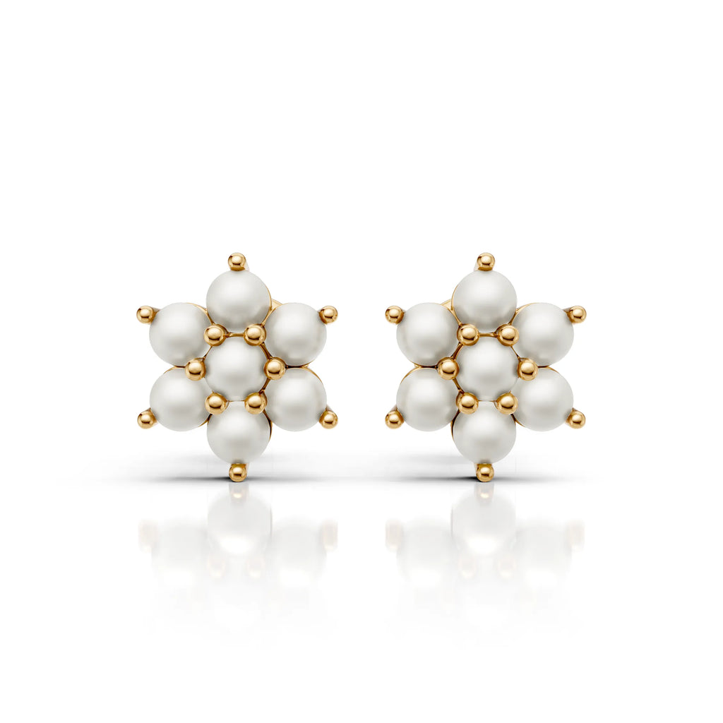 Pearl Cluster Earrings