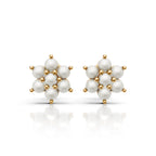 Pearl Cluster Earrings