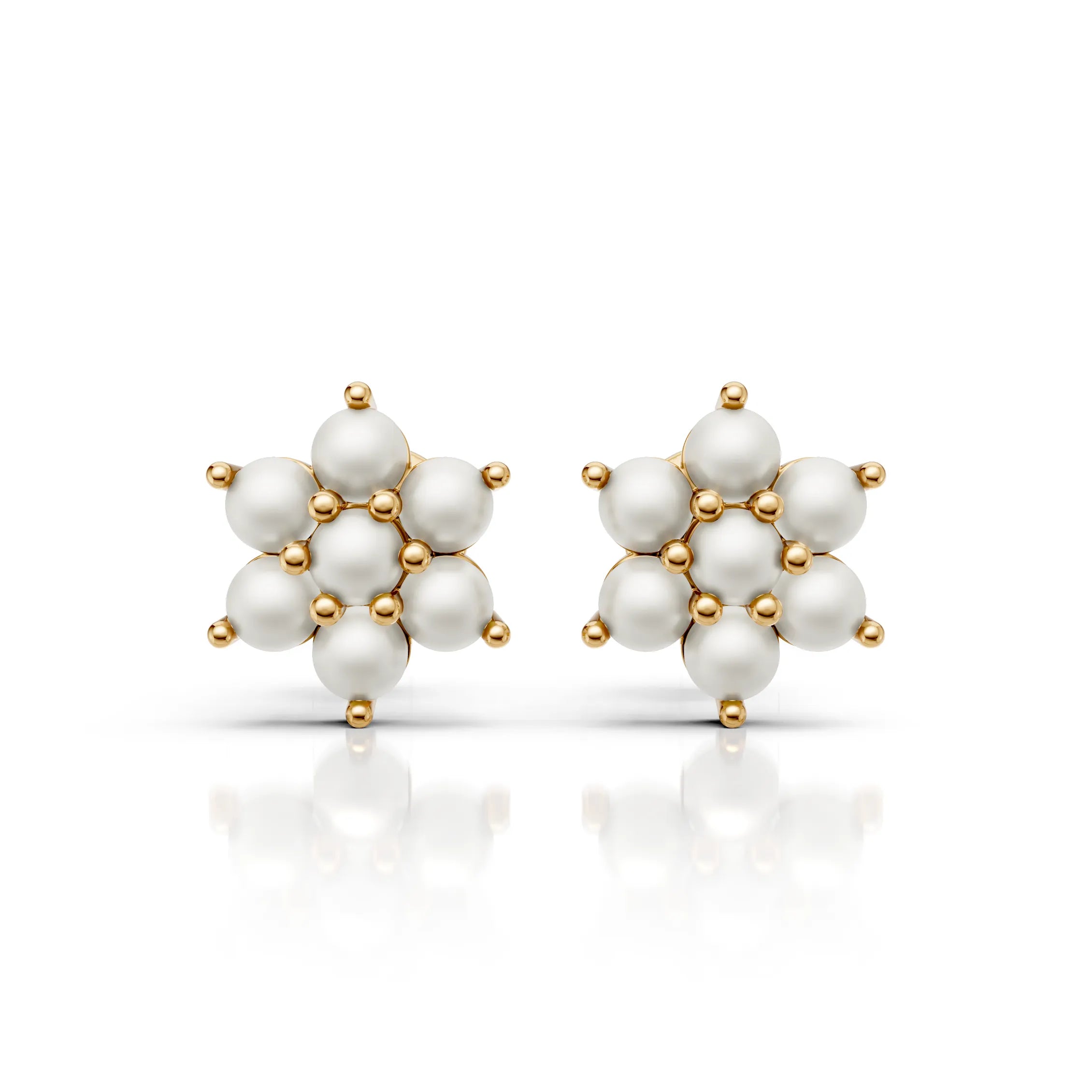 Pearl Cluster Earrings