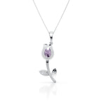 Purple Tulip Pendant