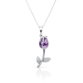 Purple Tulip Pendant