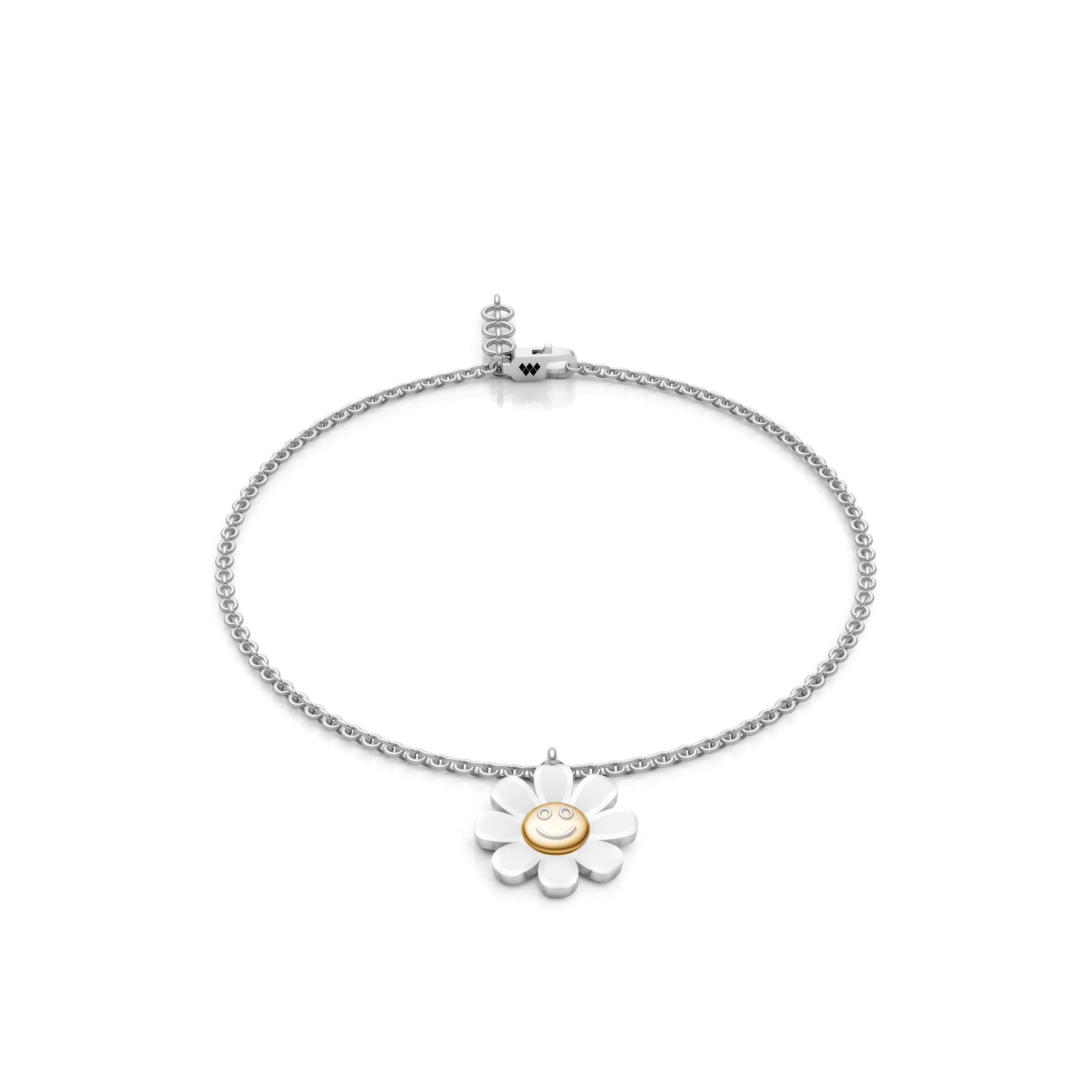Smiley Daisy Charm Bracelet