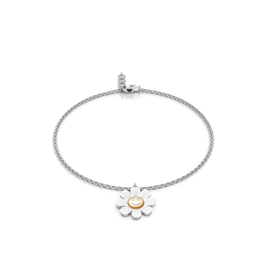Smiley Daisy Charm Bracelet