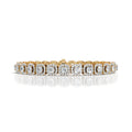 Round Halo Diamond Tennis Bracelet