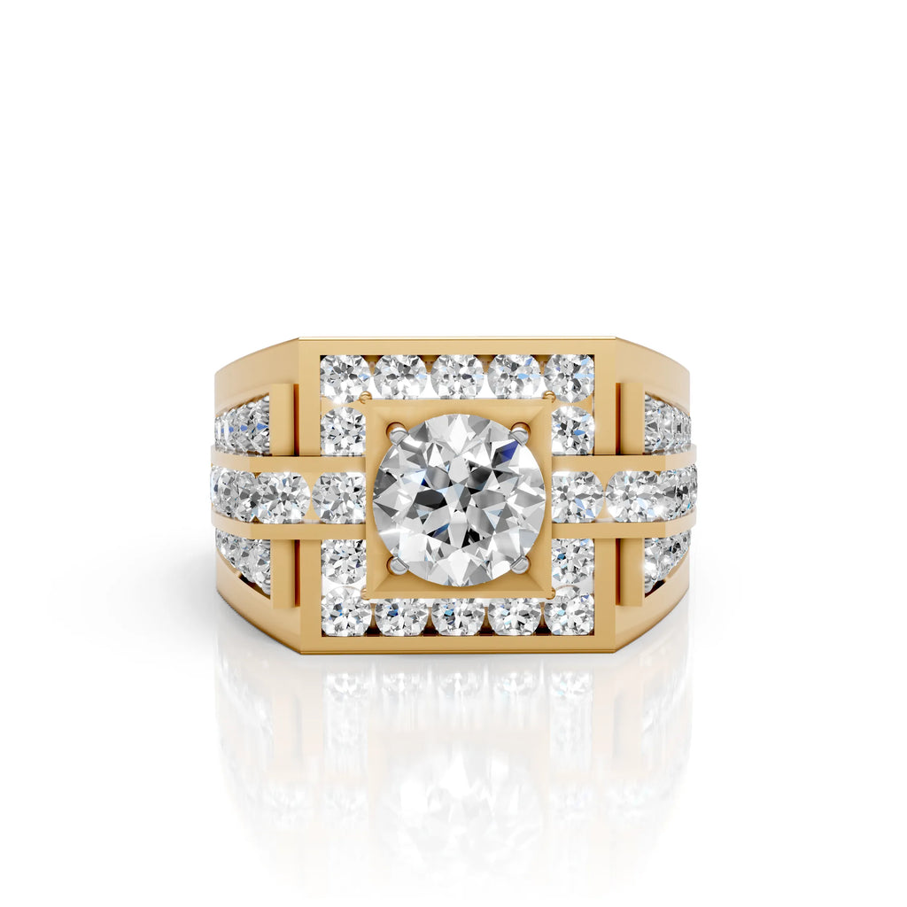 Imperial Fortress Diamond Men's Ring