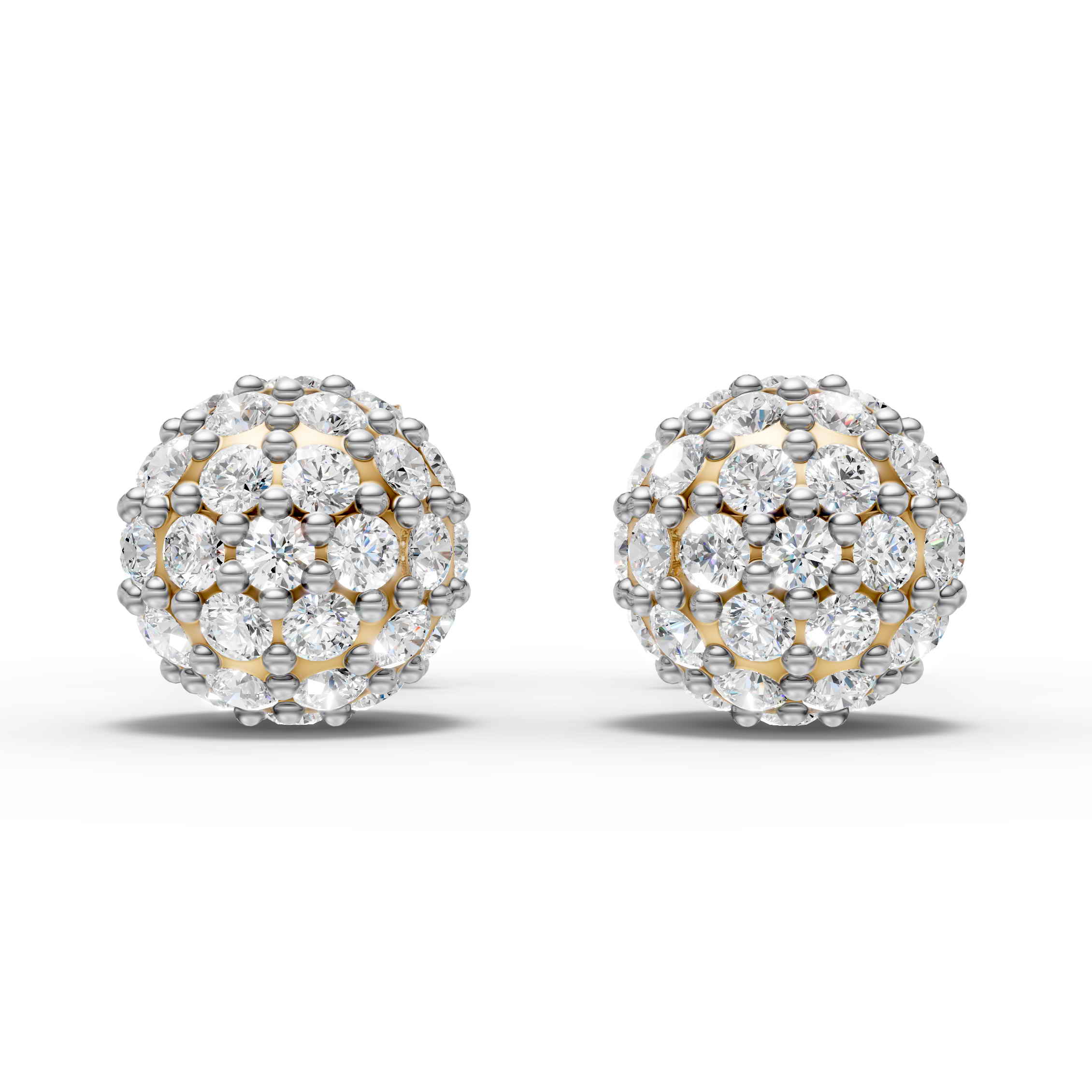Round Cluster Ball Earring (1 Pair)