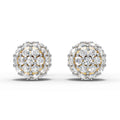Round Cluster Ball Earring (1 Pair)