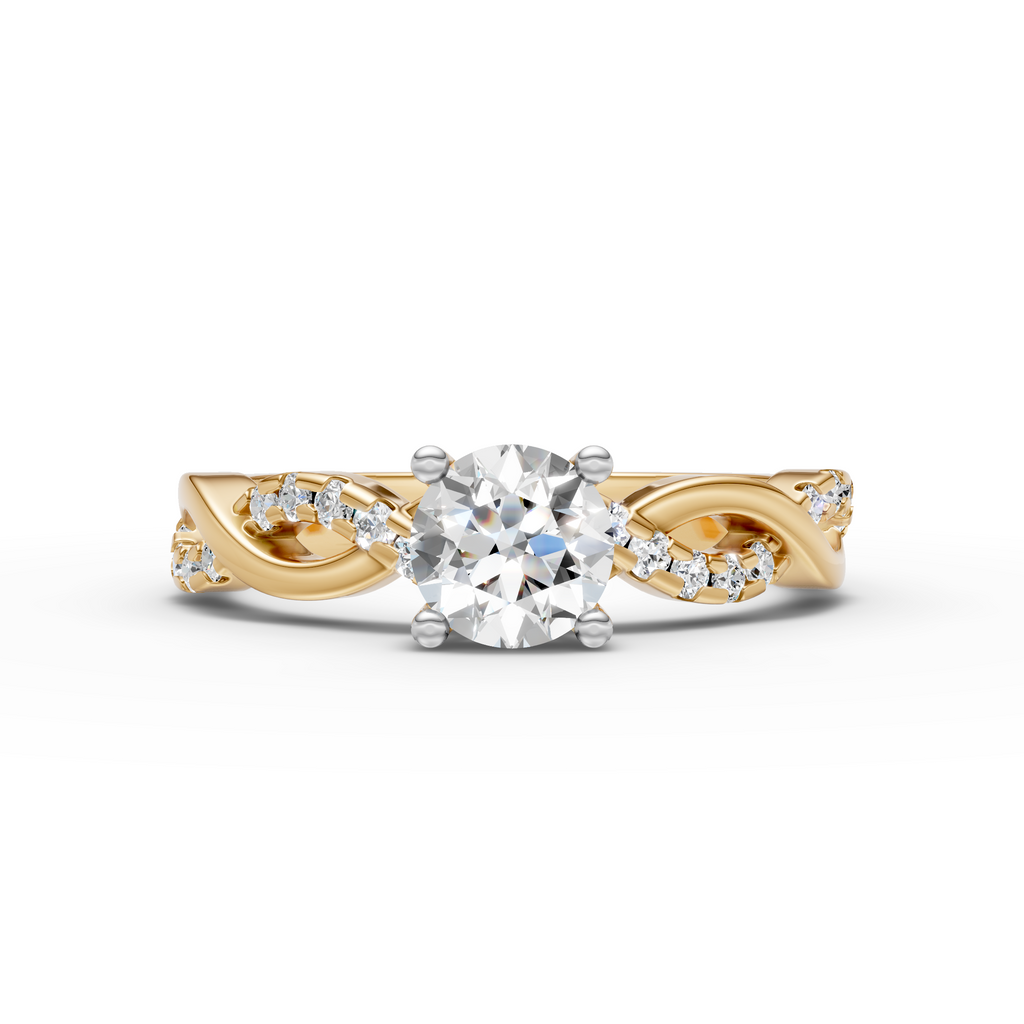 Timeless Sparkle with a Modern Touch Ring