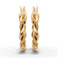 Twisted Rope Hoop Earrings (1 Pair)