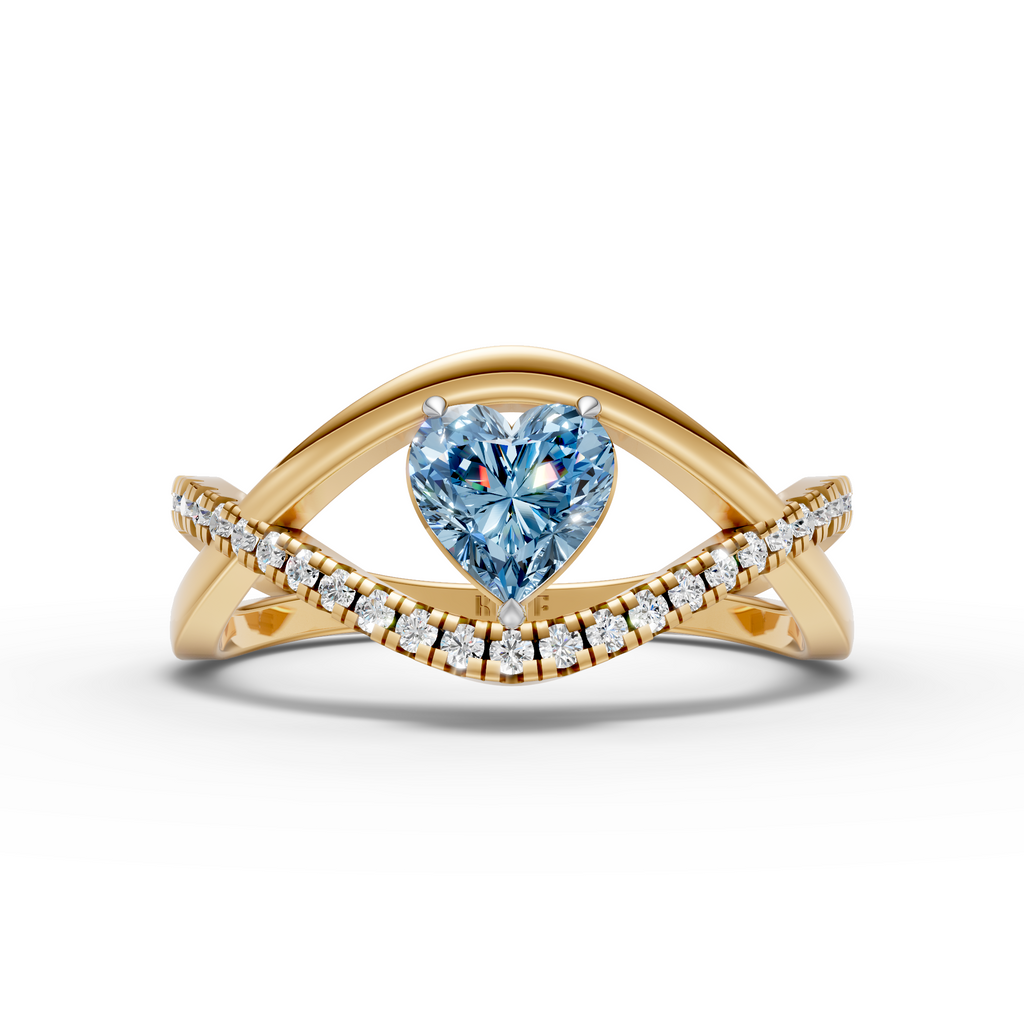 Blue Heart Ring