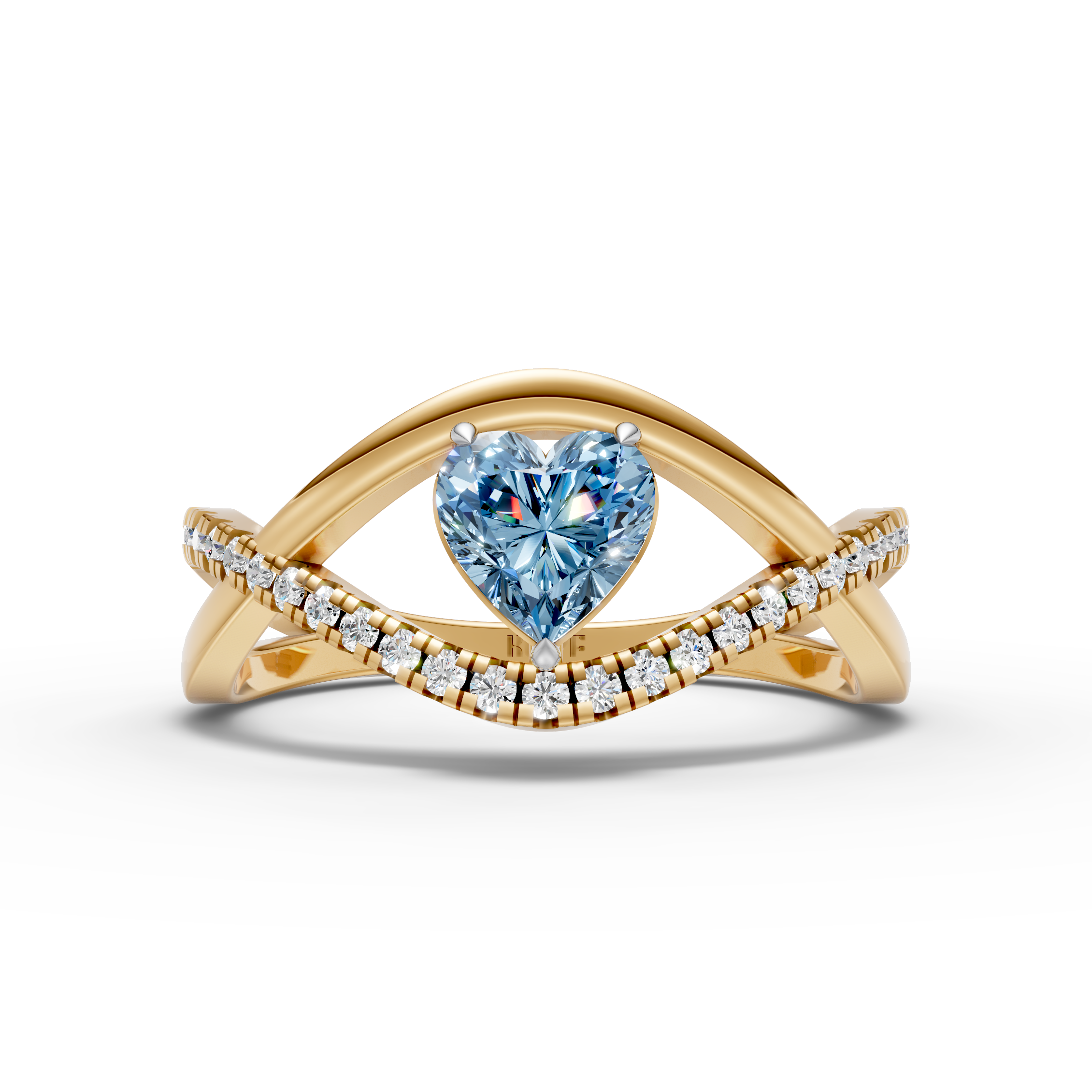 Blue Heart Ring