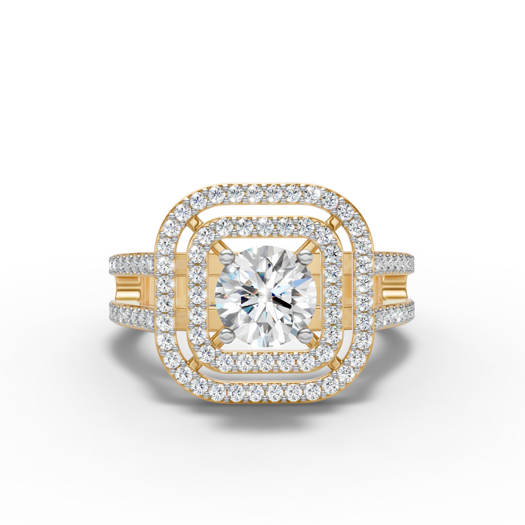 Square Halo Ring