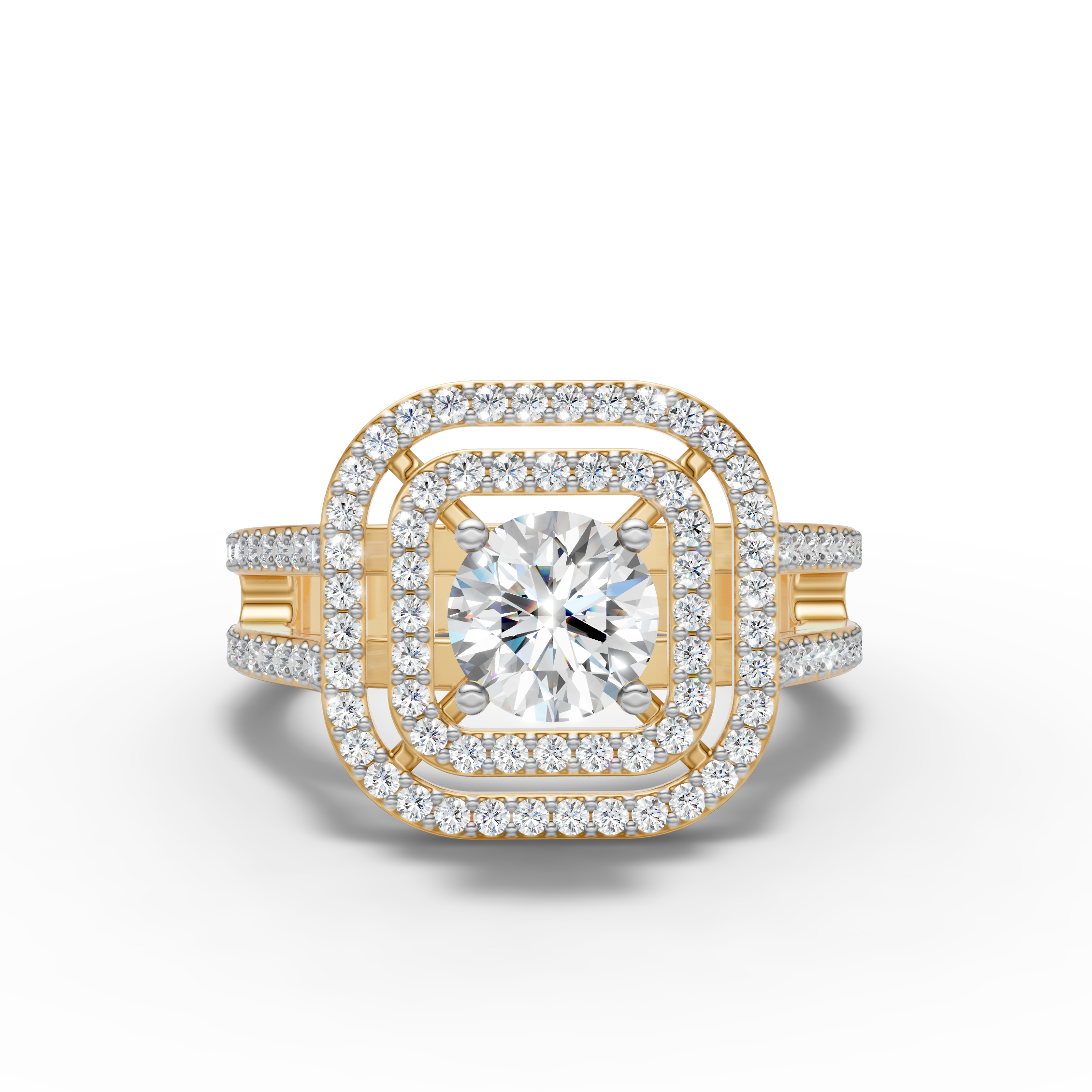 Square Halo Ring